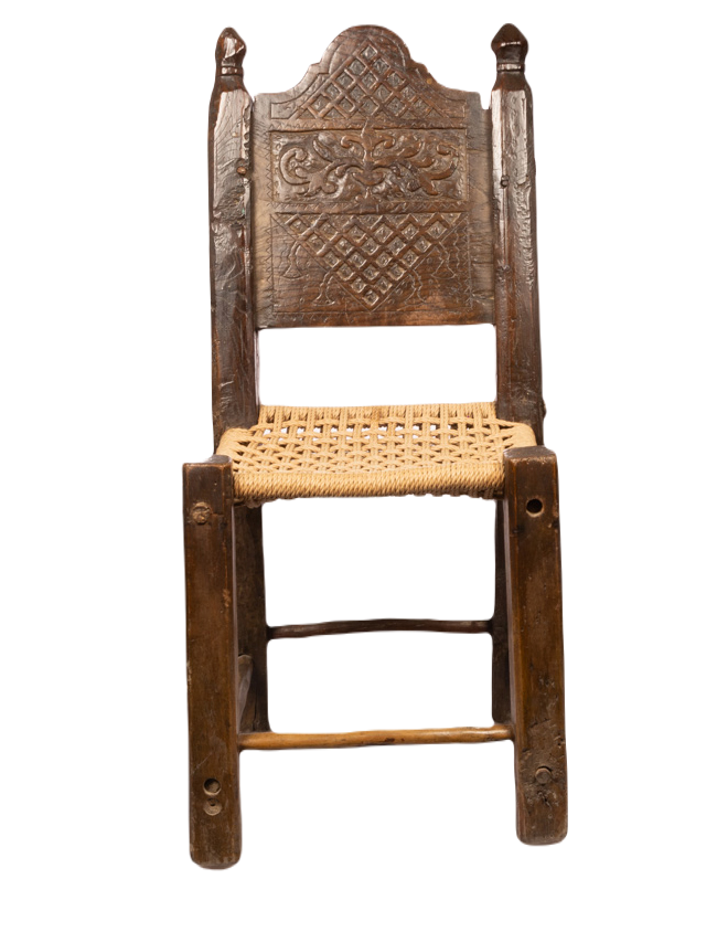 wooden-carved chair